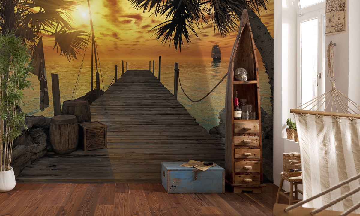 Fototapete 8-918 Treasure Island 368 x 254 cm - versandkostenfrei