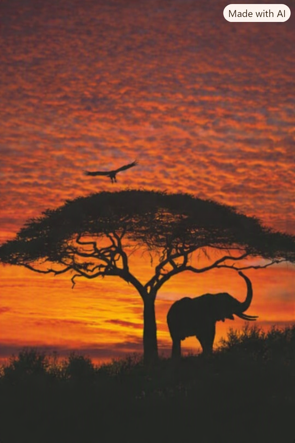 Fototapete 4-051 African Sunset 194 x 270 cm versandkostenfrei