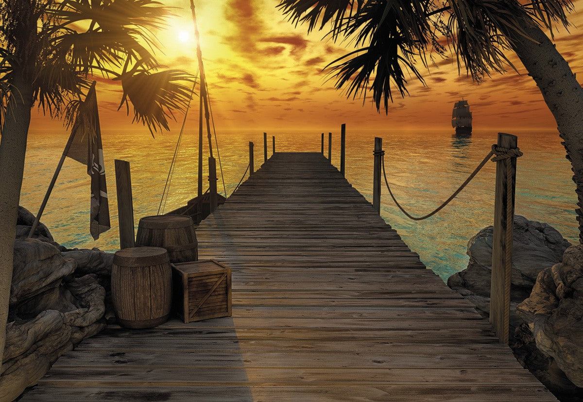 Fototapete 8-918 Treasure Island 368 x 254 cm - versandkostenfrei