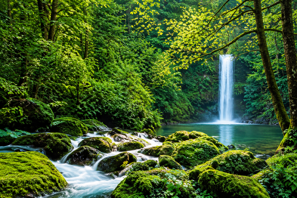 Fototapete 94065 Waldwasserfall 270 x 194 cm Neuware originalverpackt
