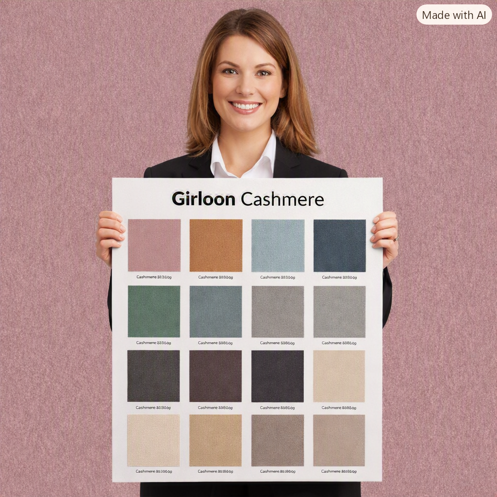 Infloor Girloon Cashmere Velours 4 m breit in 16 Farben - versandkostenfrei