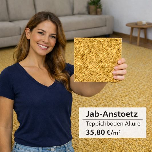 Jab Allure Velours 4 m breit in 8 Farben - versandkostenfrei