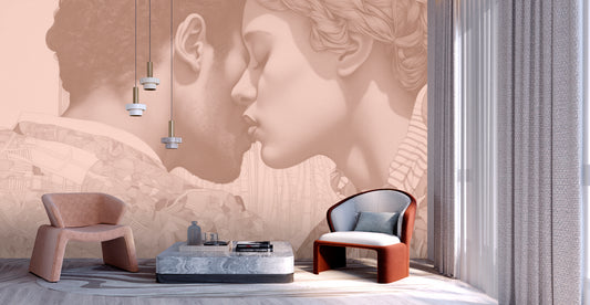 Fototapete im Digitaldruck 400 x 270 cm Kiss1