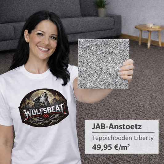Jab Liberty Velours 4 m breit in 8 Farben - versandkostenfrei
