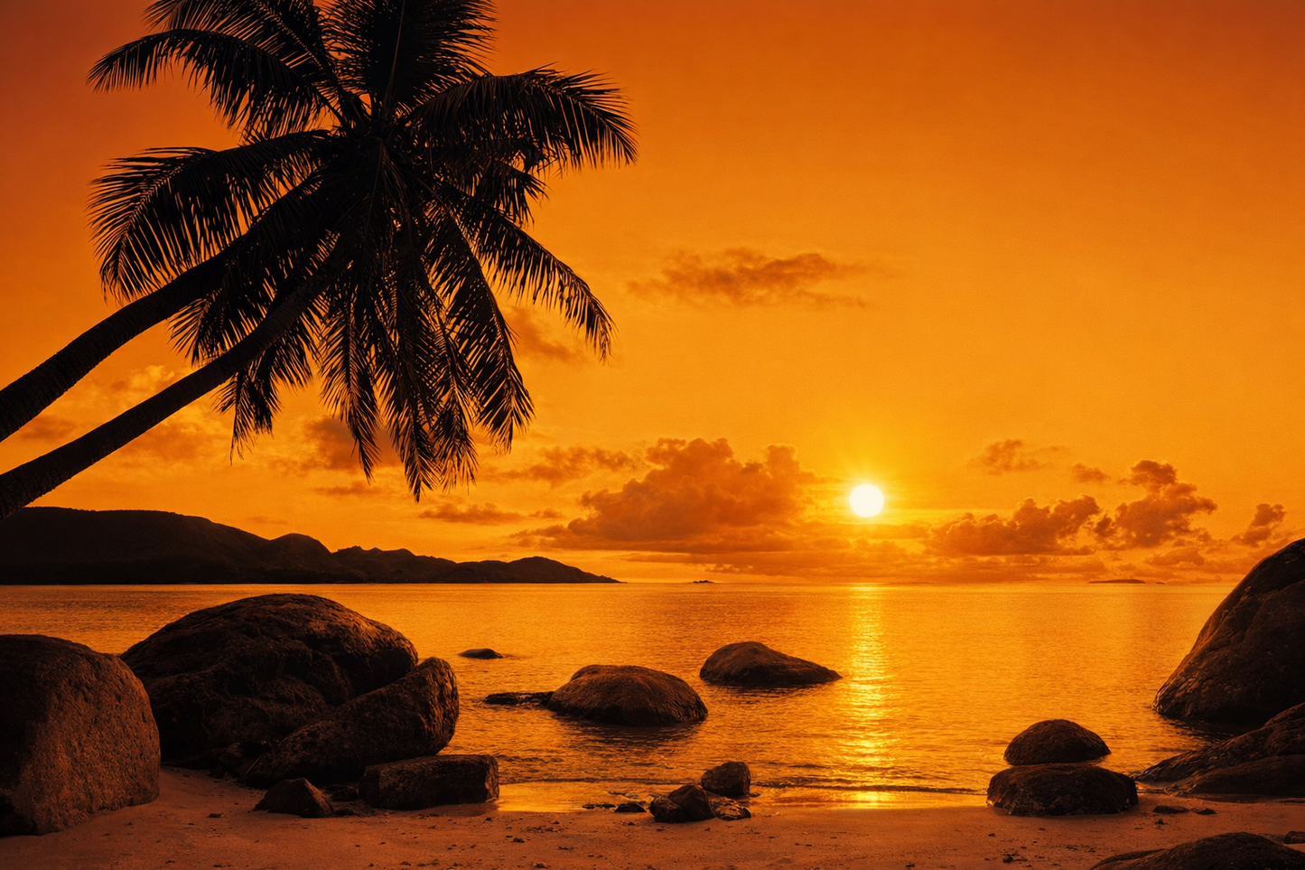 Fototapete 8-316 Sunset 368 × 254 cm - versandkostenfrei