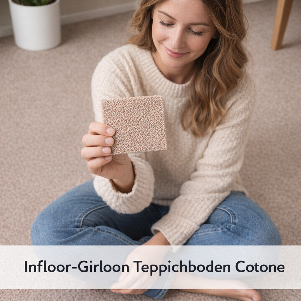 Infloor Girloon Cotone Velours 4 m breit in 9 Farben - versandkostenfrei